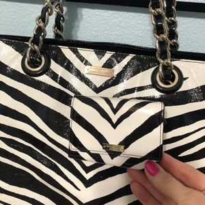 Kate Spade matching Zebra Print Handbag & Wallet